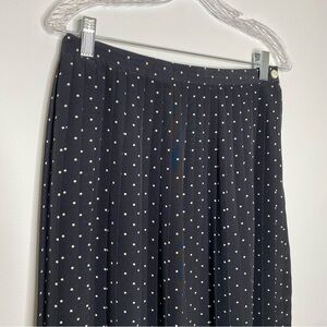 Suburbans Vintage Polka Dot Pleated Midi Skirt